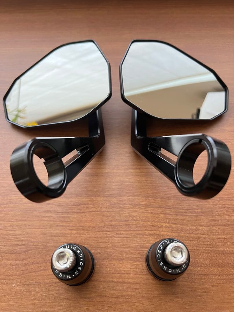 デイトナ　ハイサイダー　バーエンドミラー　バーエンドアダプター　セット