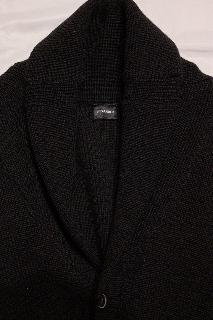 JIL SANDER ショールカラー ニットアウター サイズ46