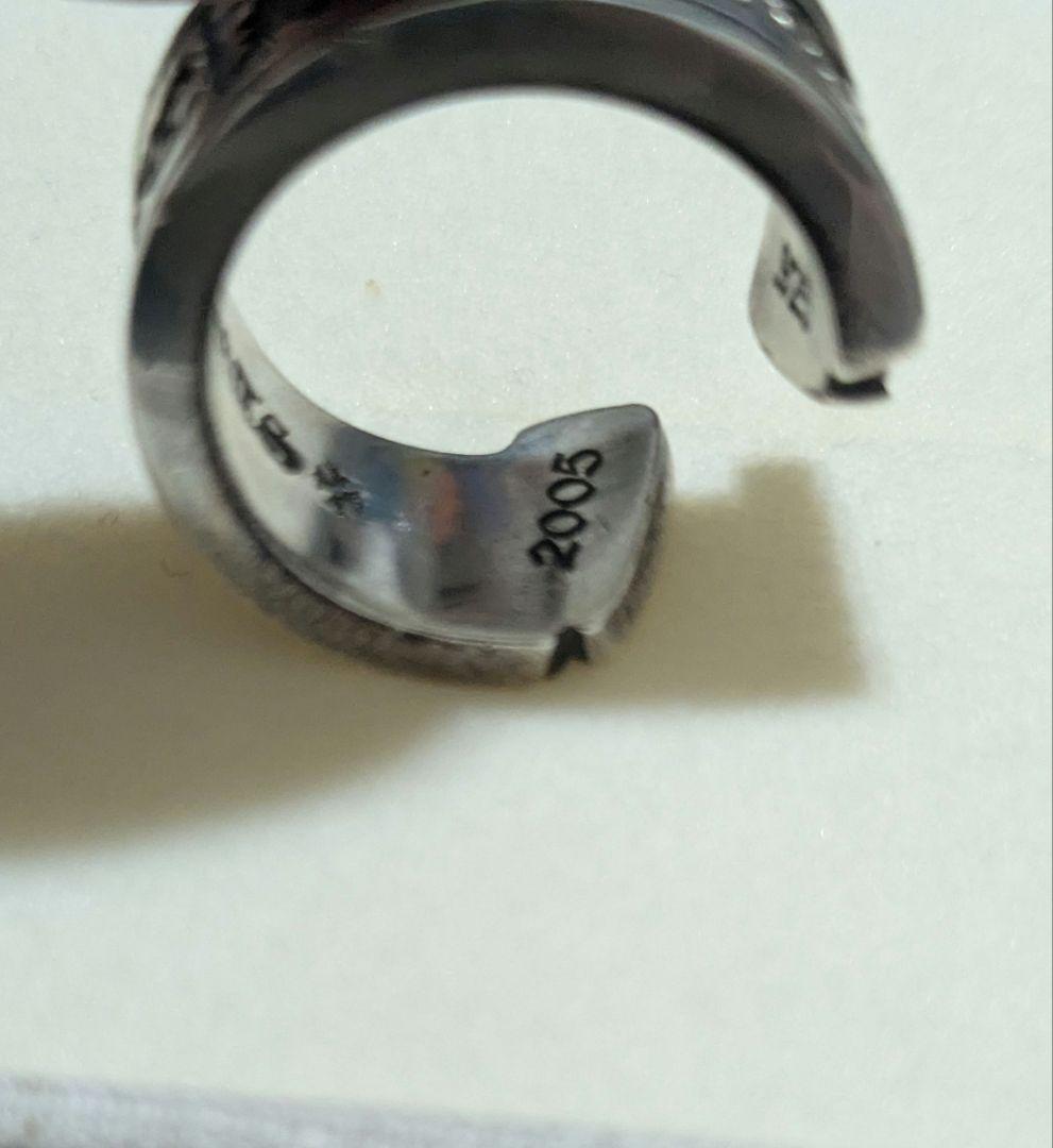 クロムハーツ　スクロールラージラベルリング