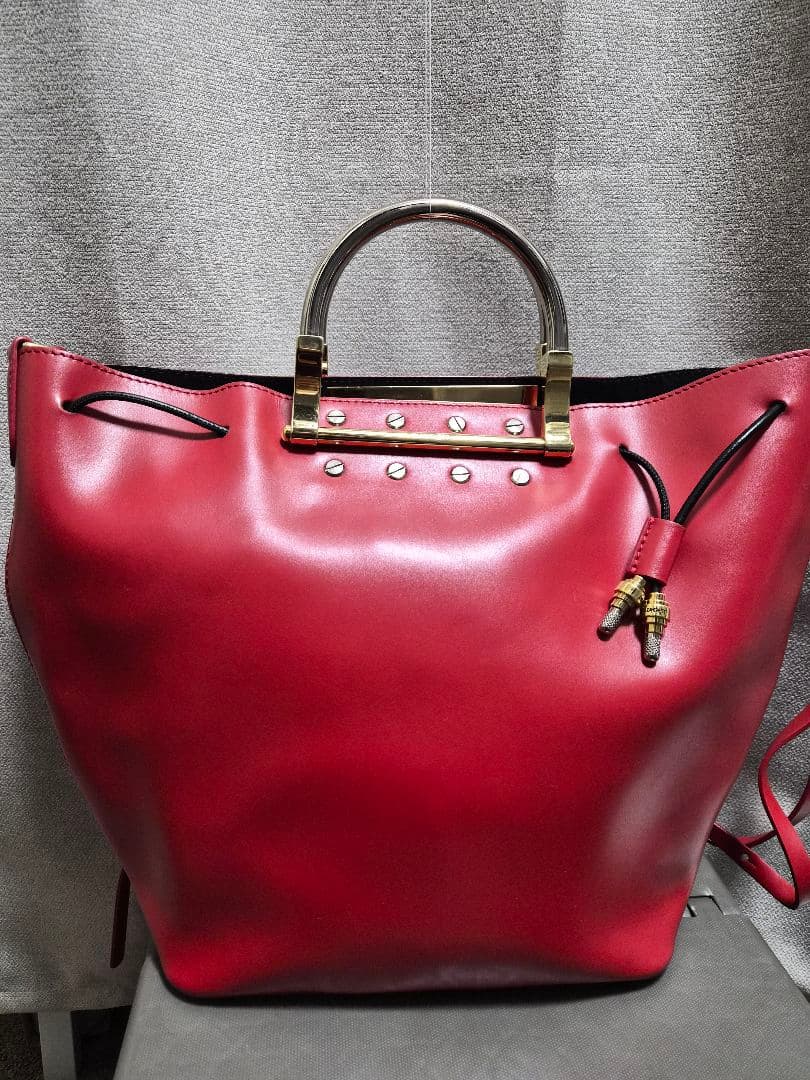 限定値下 ZANCHETTI Martinique red 赤 バッグ