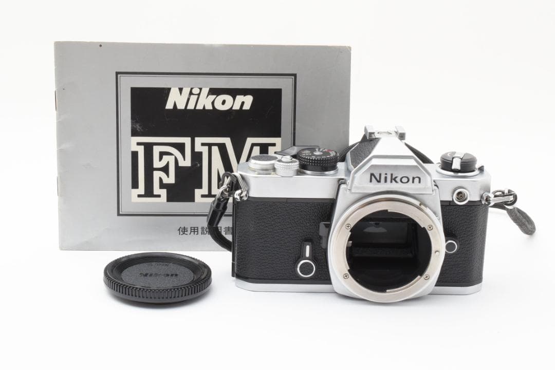 超美品 NIKON FM シルバーフィルム　説明書付　モルト新品交換済 B802