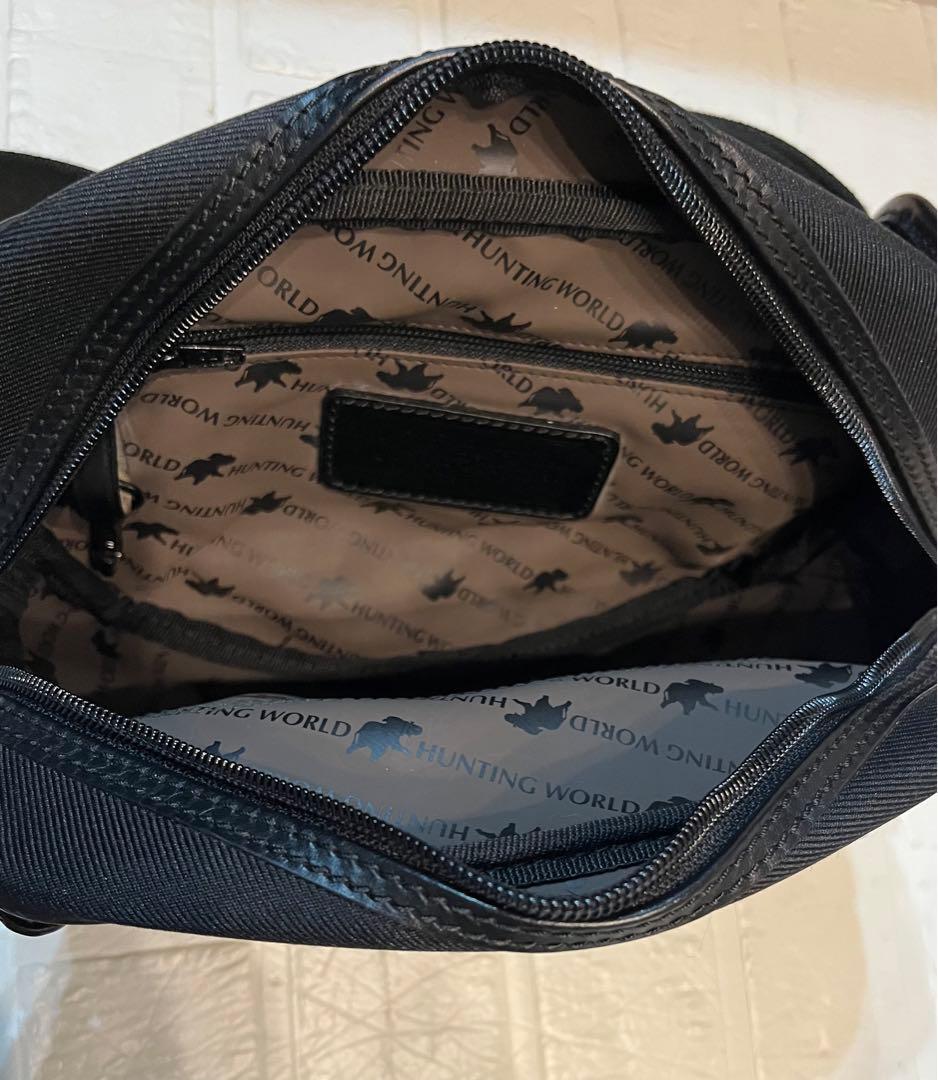 美品☆ ハンティングワールド ウエストバッグ ポーチ ボディバッグ　良品