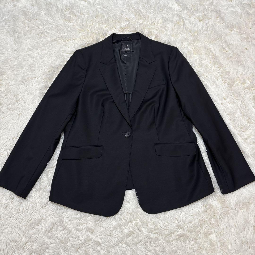 【特大サイズ・未使用に近い】　23区　セットアップ　ブラック　50サイズ