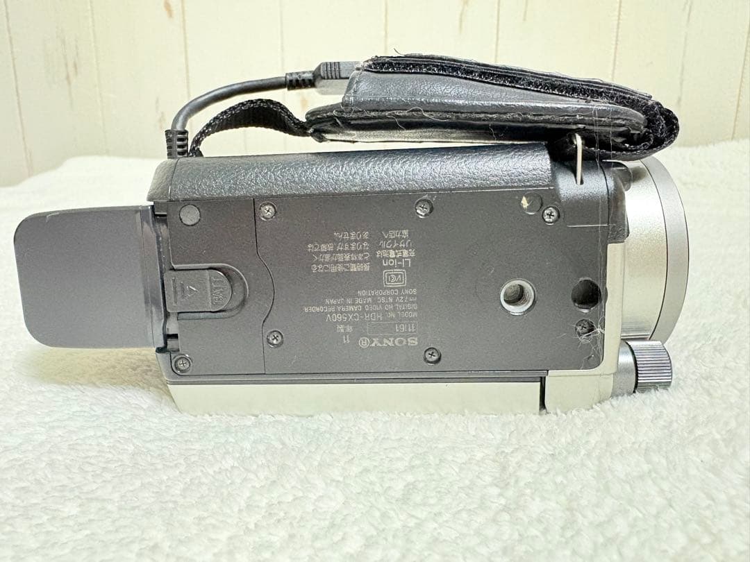 動作確認済 SONY HDR-CX560V ハンディカム ビデオカメラ シルバー