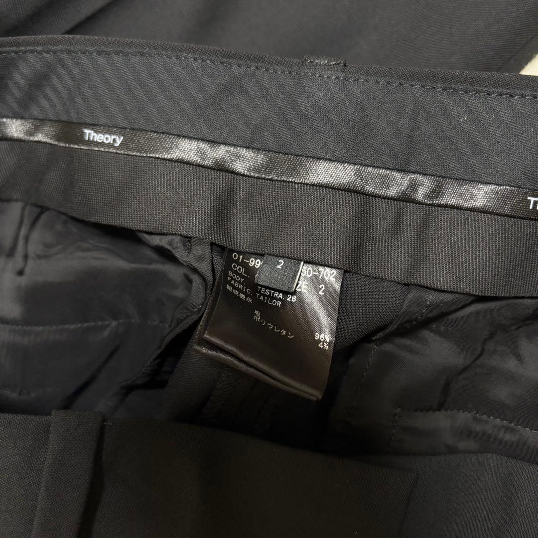 美品 M 現行 Theory セットアップ スーツ ブラック 黒 ストレッチ