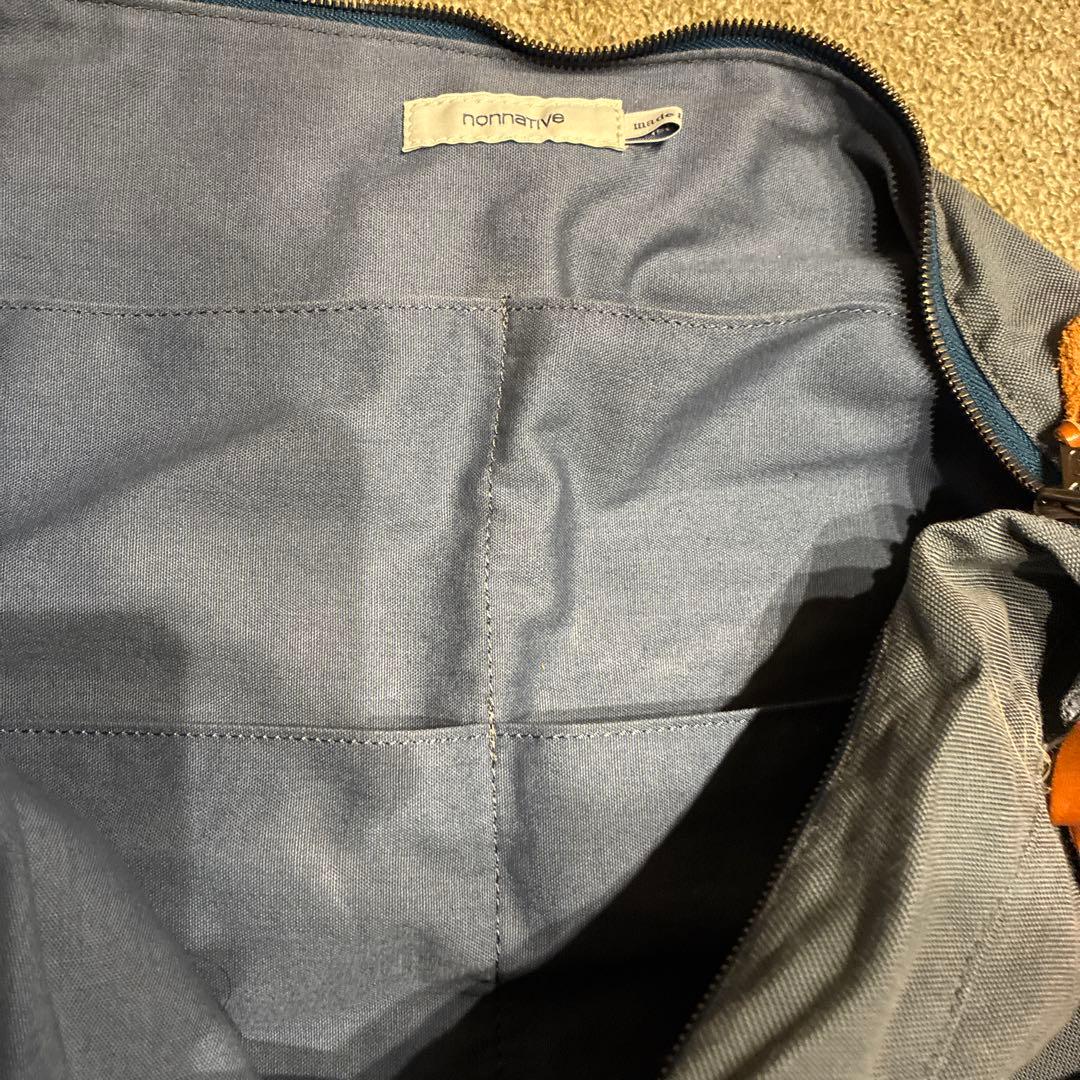nonnative ネイビー キャンバス ショルダーバッグ