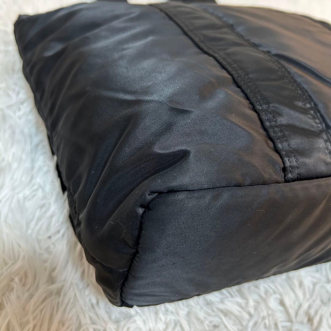 【美品✨人気/タンカー/A4】ポーター　トートバッグ　ビジネス　黒　通勤　肩掛可