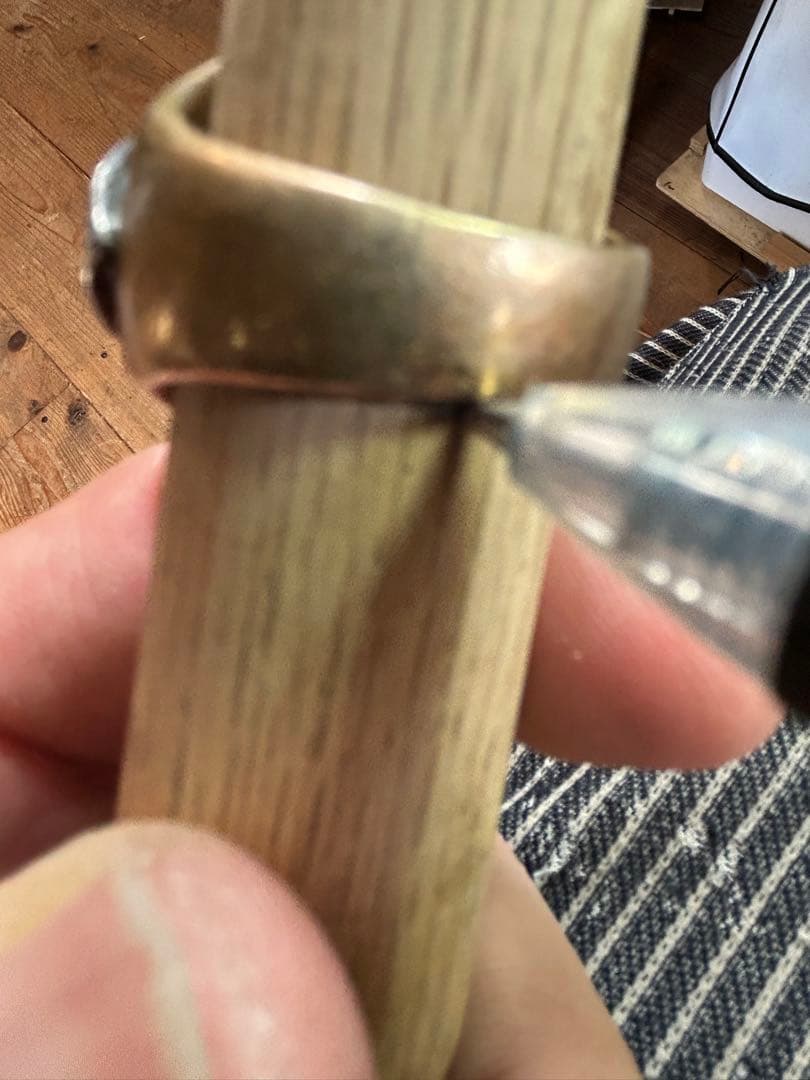 HTC メキシカンリング 23号 スカル シルバー925 真鍮 USA製