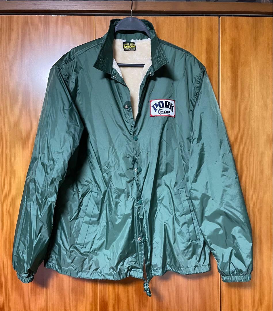 ポークチョップ　ボアコーチジャケット オリーブグリーン　Lサイズ