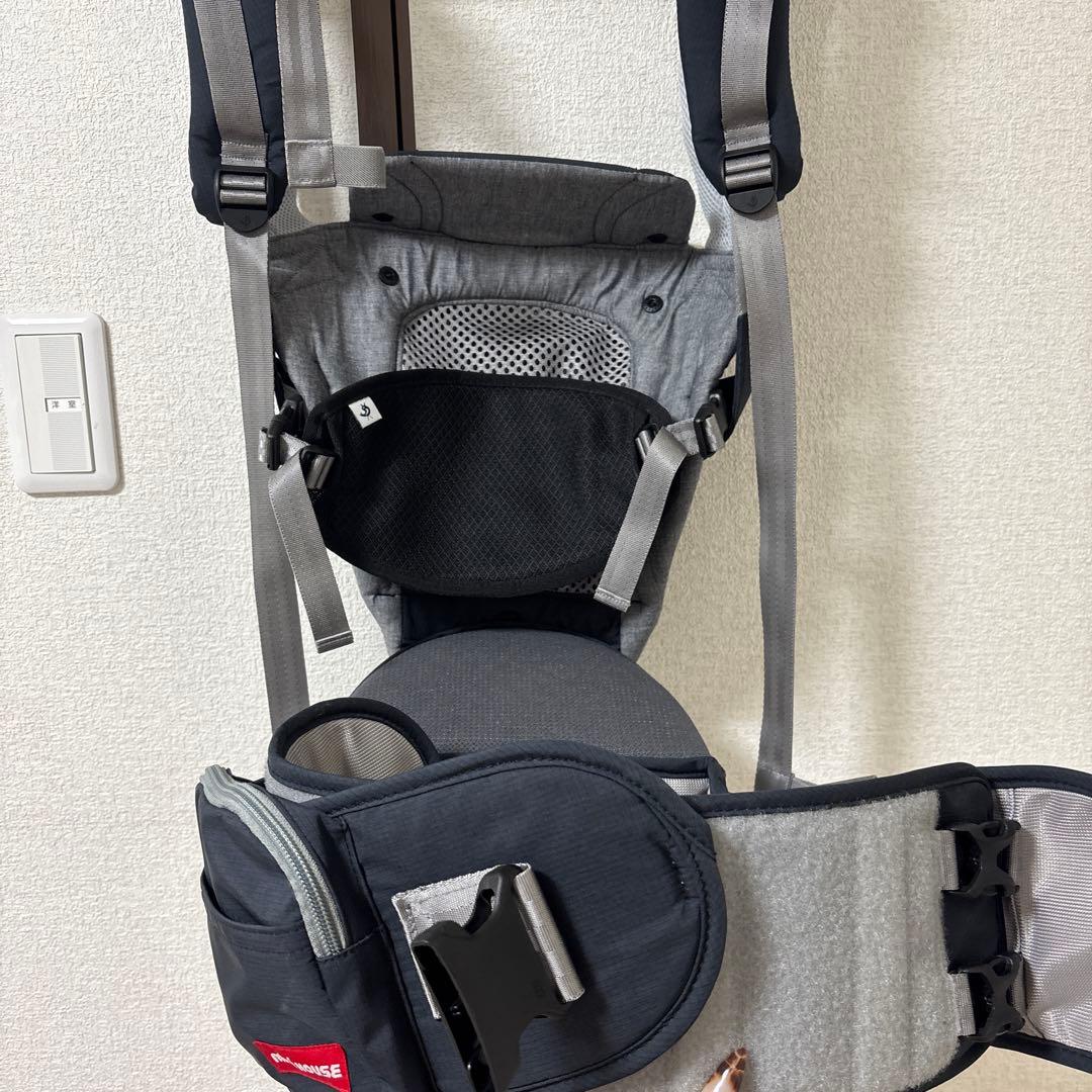 POGNAE 抱っこ紐 ダークグレー MIKI HOUSE