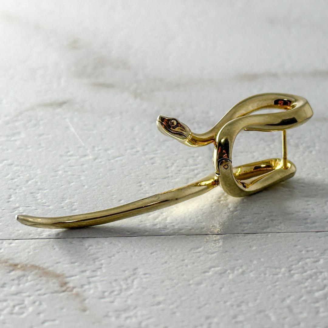 Jusitin　Davis　ラビリンス　ゴールドフィニッシュ　ピアス　スネーク