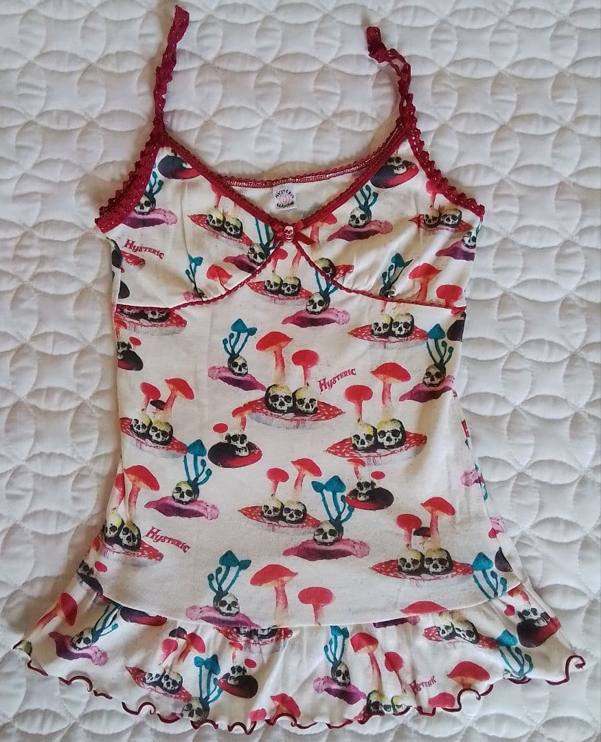 Hysteric Glamour スカル マッシュルーム キャミ2点 ※難あり