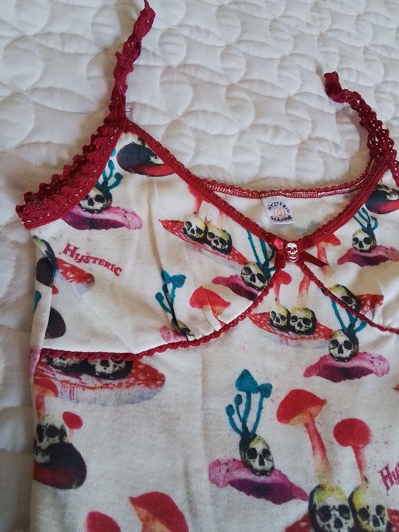 Hysteric Glamour スカル マッシュルーム キャミ2点 ※難あり