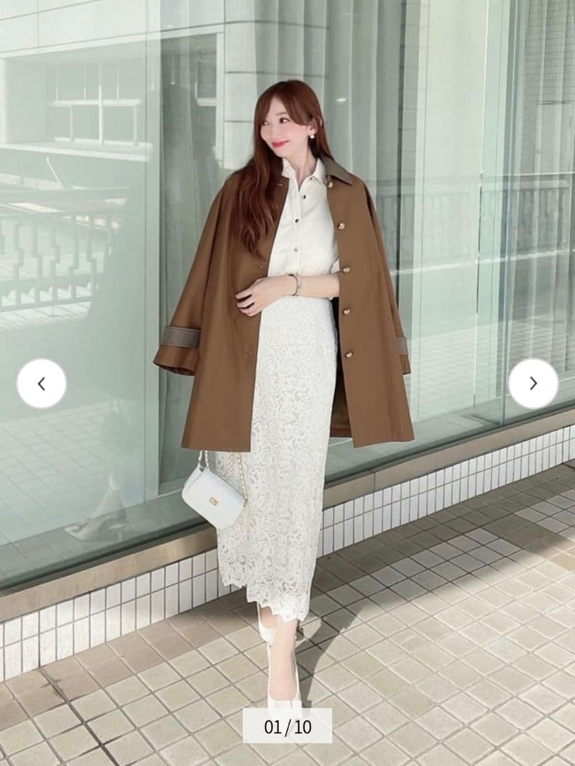 LOUNIE レースタイトスカート