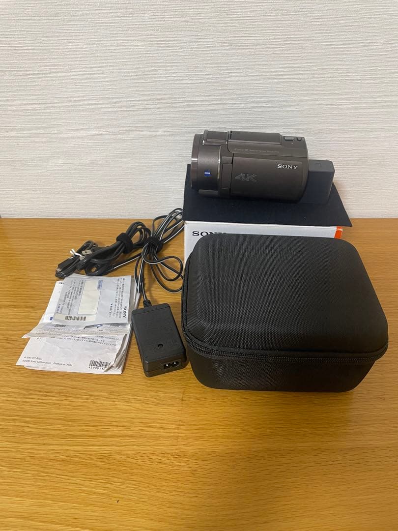 SONY 4Kビデオカメラ FDR-AX45 本体と付属品