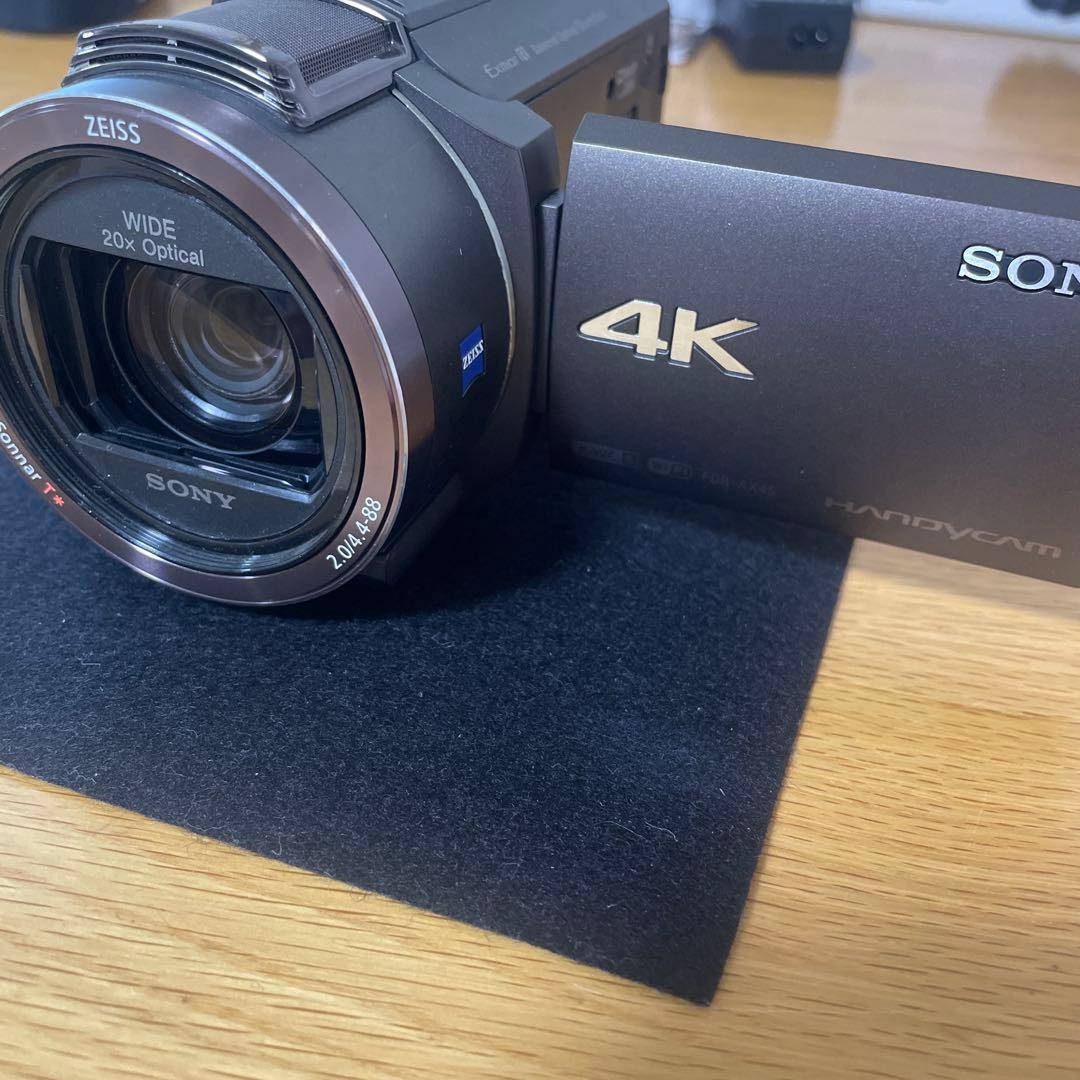 SONY 4Kビデオカメラ FDR-AX45 本体と付属品