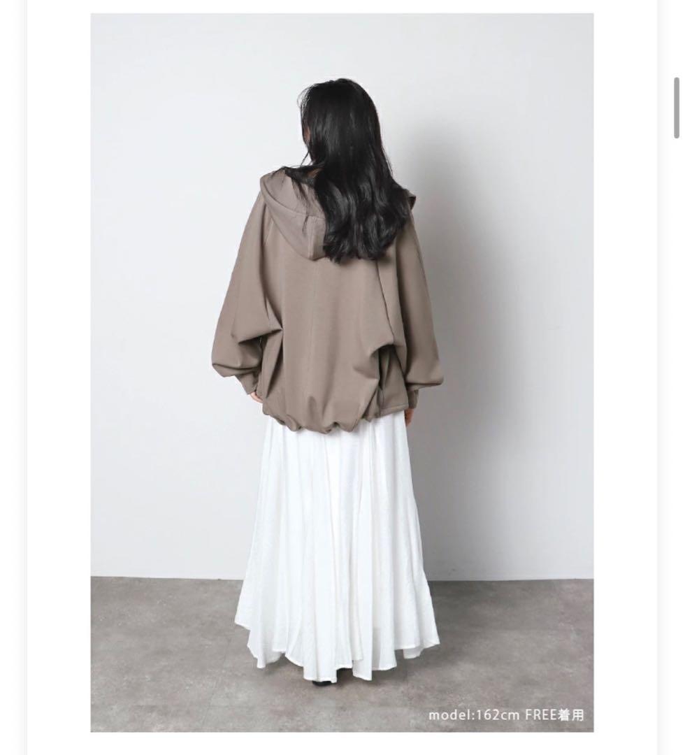 meri （ミーリー）マキシフレアスカート ホワイト フリーサイズ