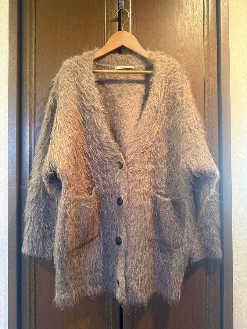 美品カレンソロジーCurensolog アルパカキモウカーディガン　ベージュ