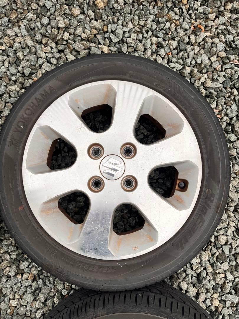 165/55R14 14インチ スズキ純正ホイールセット ヨコハマタイヤ