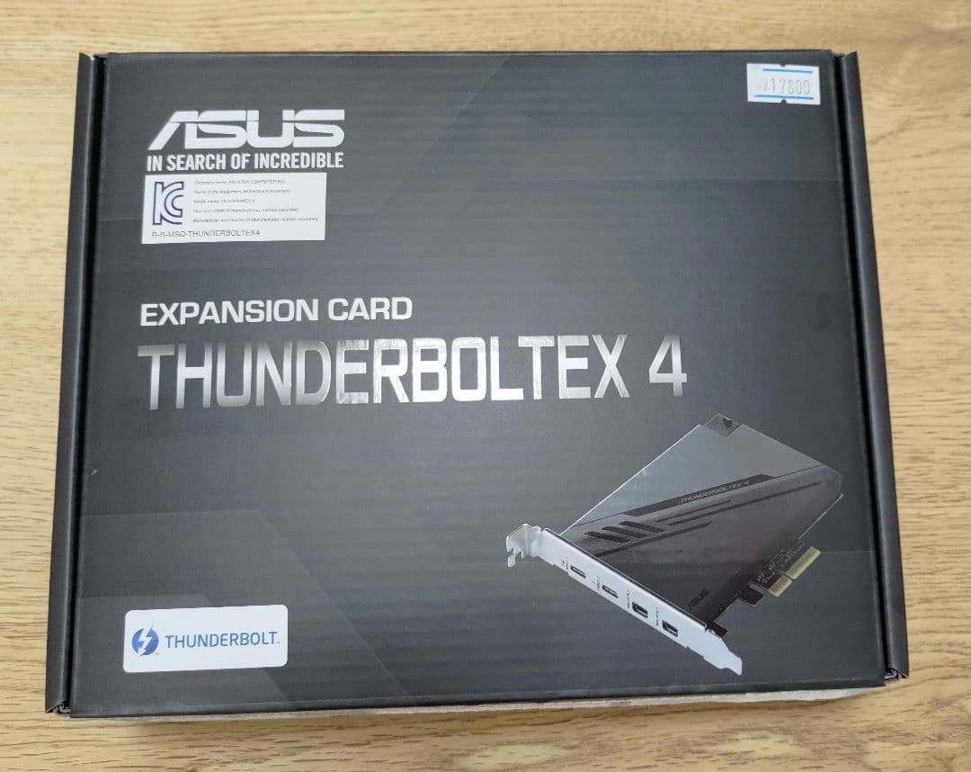 ASUS THUNDERBOLTEX 4 拡張カード