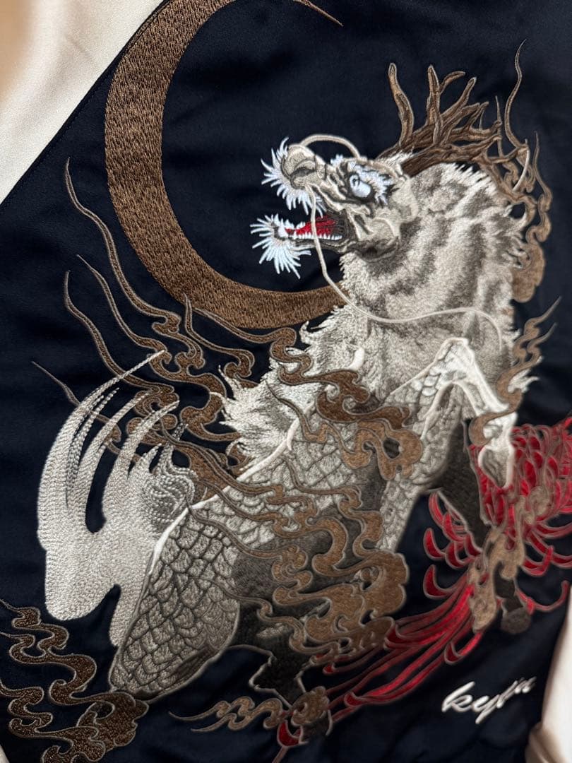 未使用 SKAJAN 虎 限定 スカジャン unisex 美品 サテン