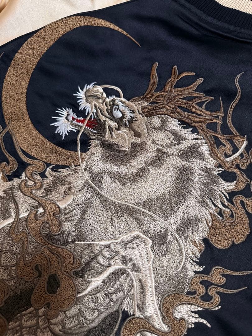 未使用 SKAJAN 虎 限定 スカジャン unisex 美品 サテン