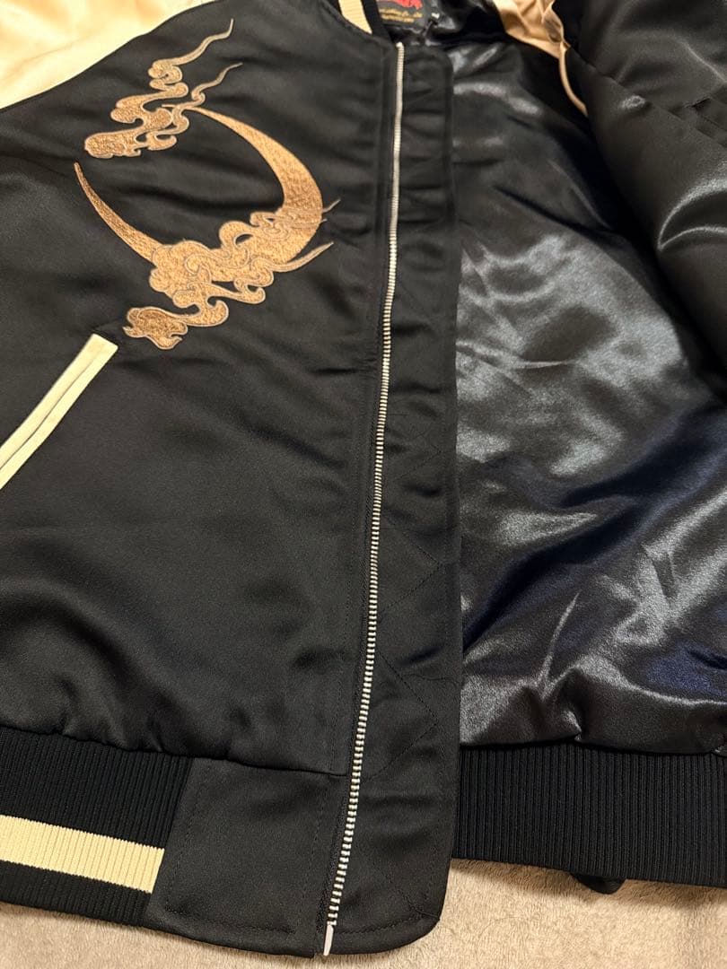 未使用 SKAJAN 虎 限定 スカジャン unisex 美品 サテン