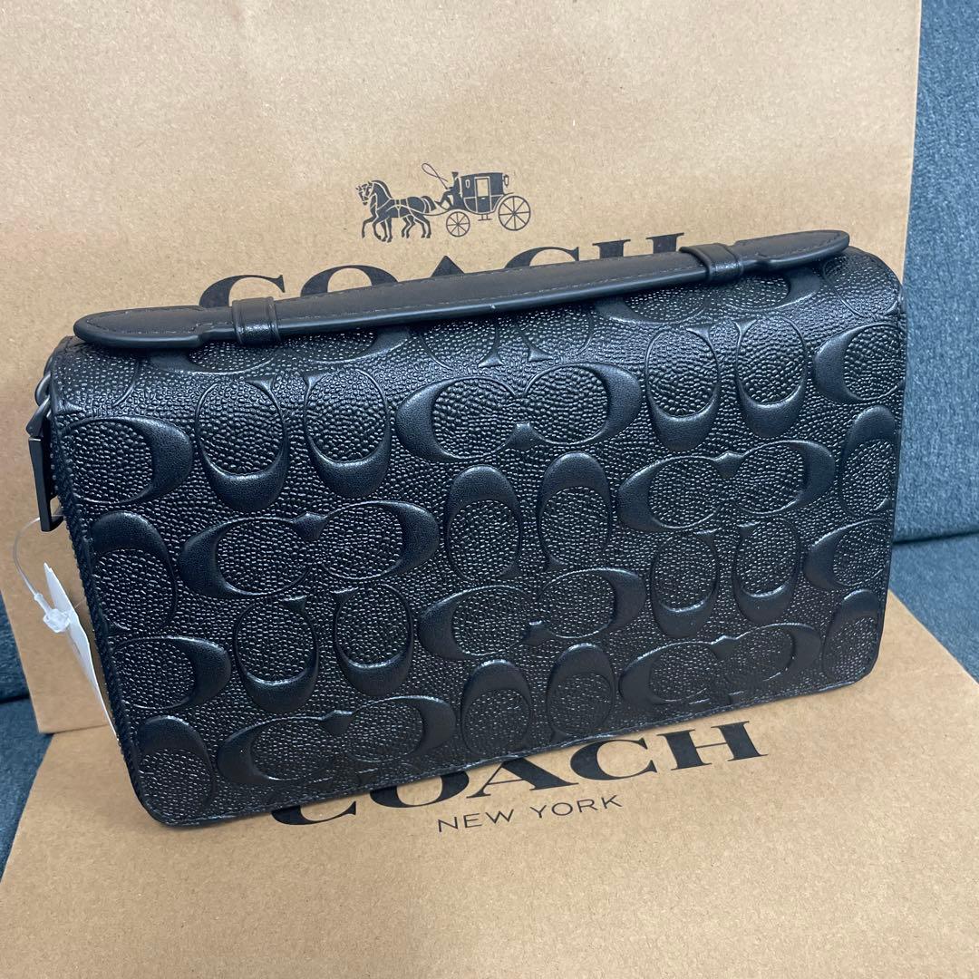 COACH ブラック 長財布　コーチ　アウトレット　贈り物