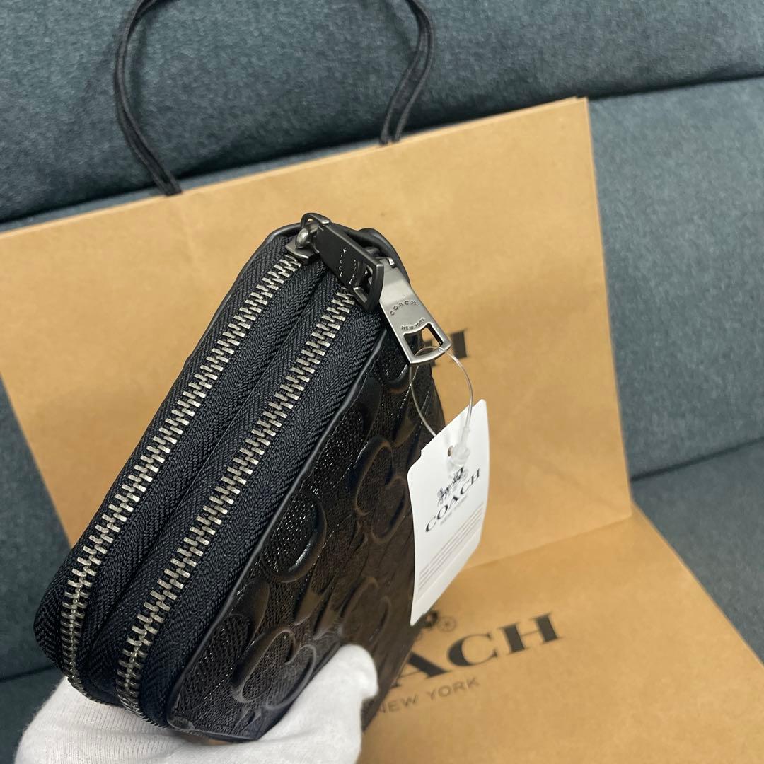 COACH ブラック 長財布　コーチ　アウトレット　贈り物