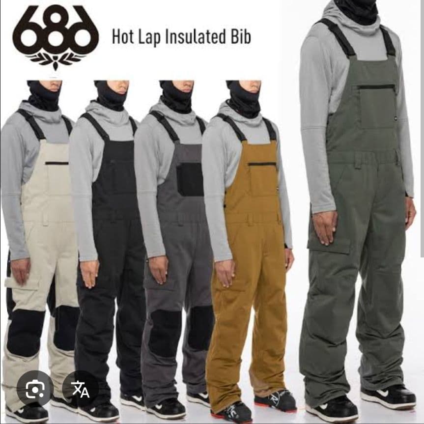 【美品】686 スノーボードウェア　ビブパンツ Mサイズ　22-23