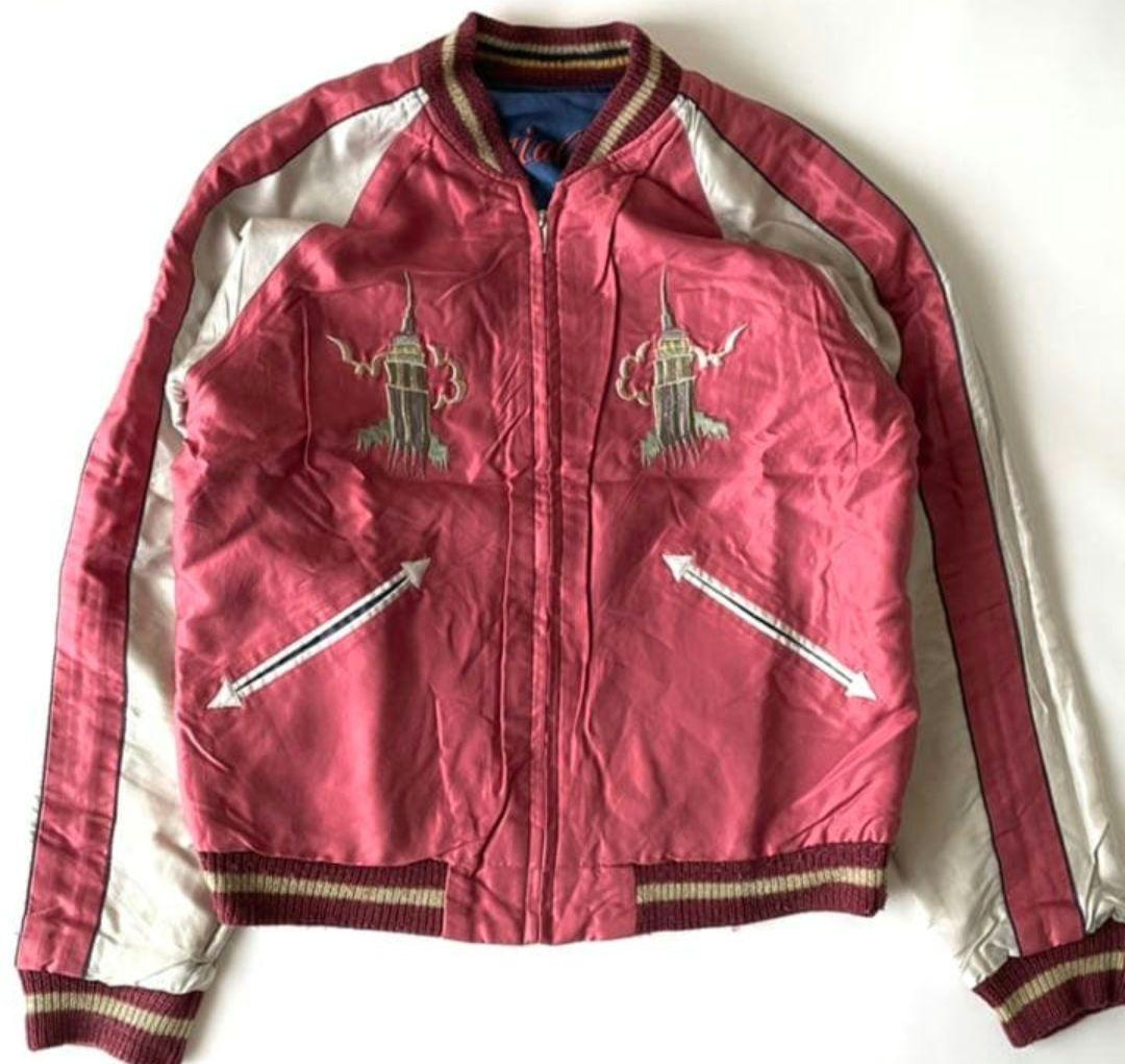 【イカ野郎品】テーラー東洋 リバーシブルスカジャン アセテート