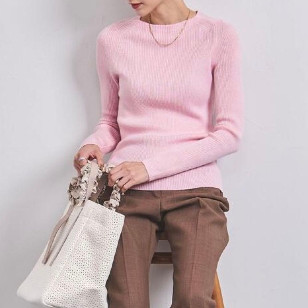 [たびこ ] SLOANE×UA - 一部別注14Gリブクルーネックニット