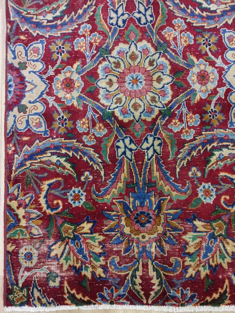 ペルシャ絨毯 ペルシャヴィンテージラグ 220x146 手織り オールド