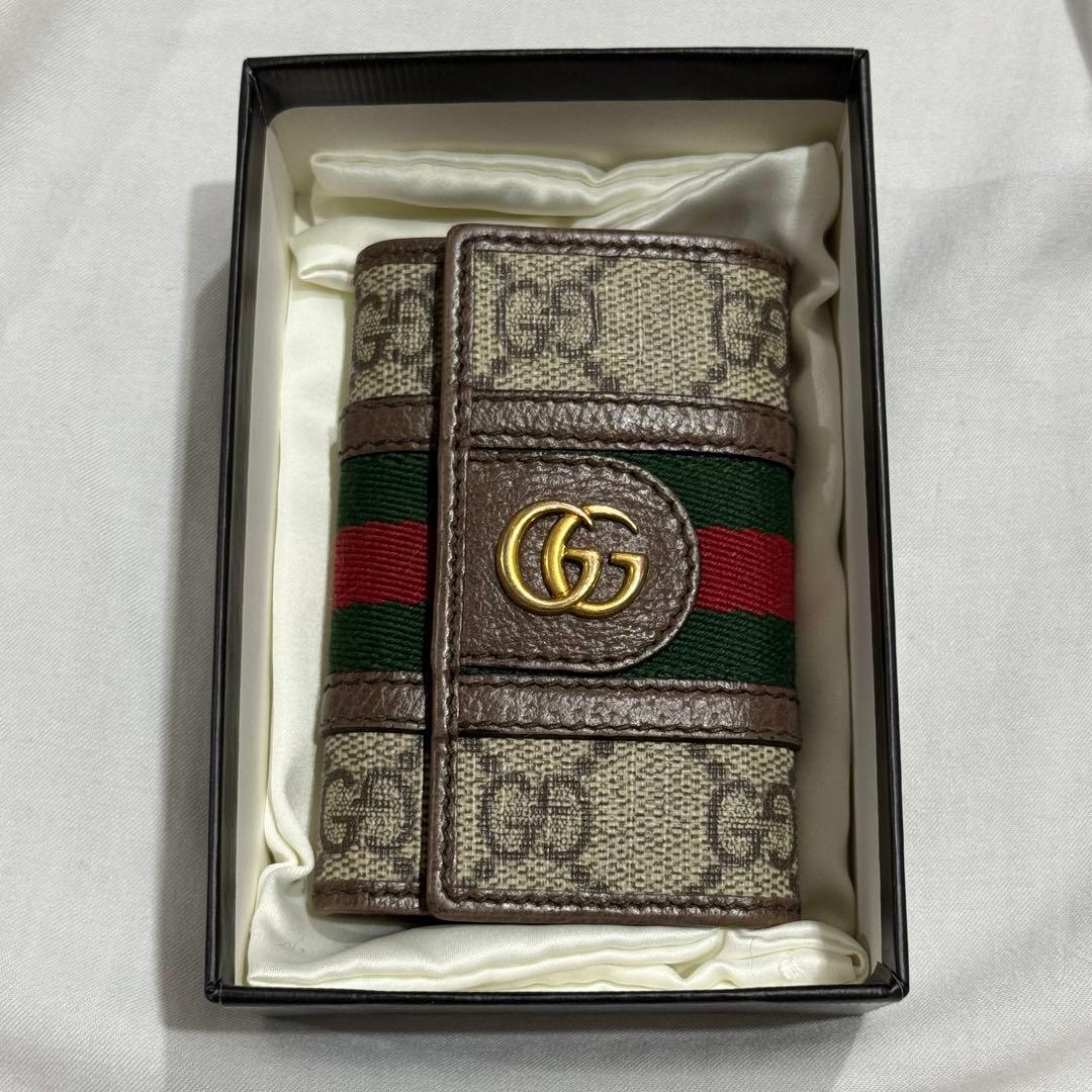 GUCCI キーケース GGマーモント スプリーム 6連