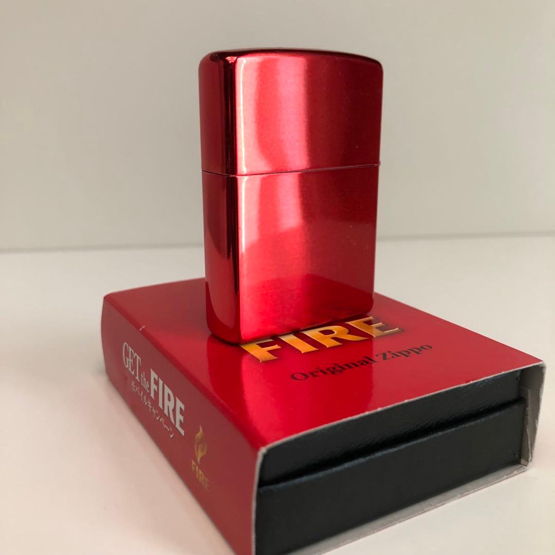 メジロ　希少キリンファイアZIPPO 非売品レアレッド色ZIPPO