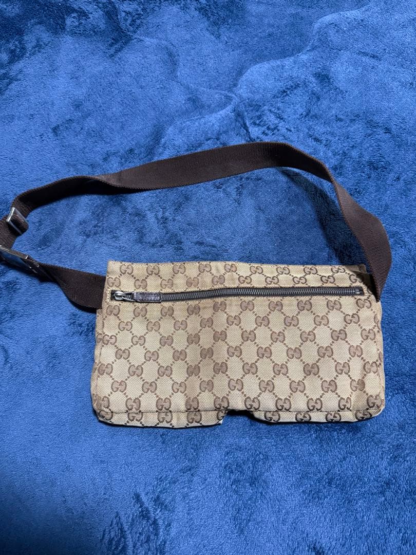 GUCCI グッチ GGキャンバス ボディバッグ ウエストバッグ ウエストポーチ