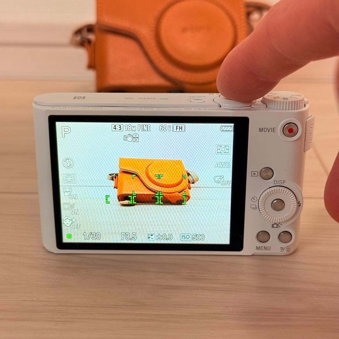 美品　SONY Cyber-shot DSC-WX350 コンデジ 純正ケース付