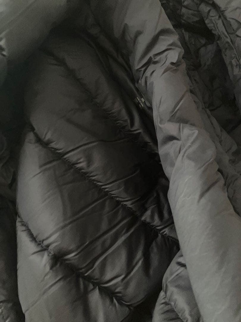 3XL♡ユニクロフード付きロングダウンジャケット　ネイビー