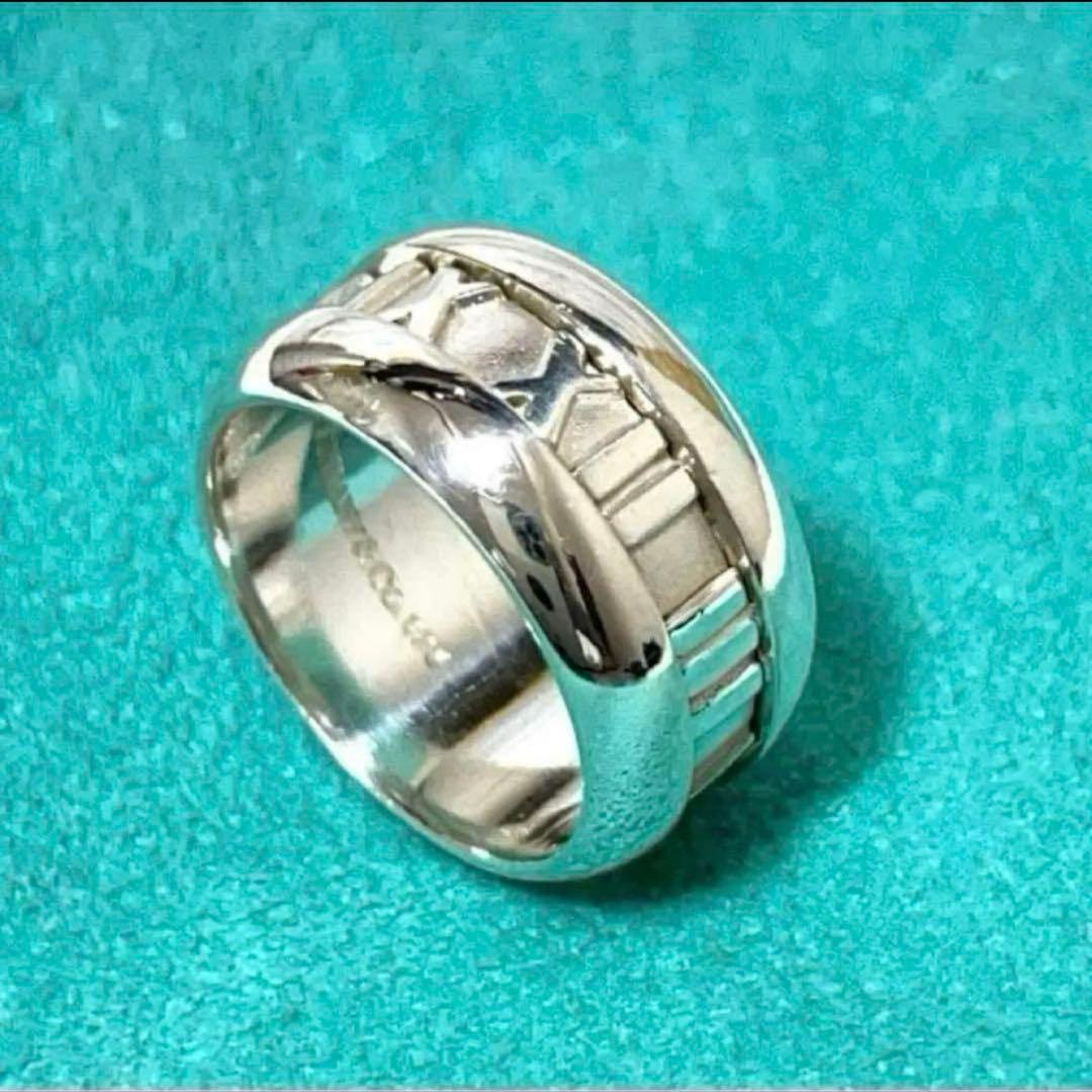 【極美品】ティファニー　アトラスカーブドリング　8号　シルバー925