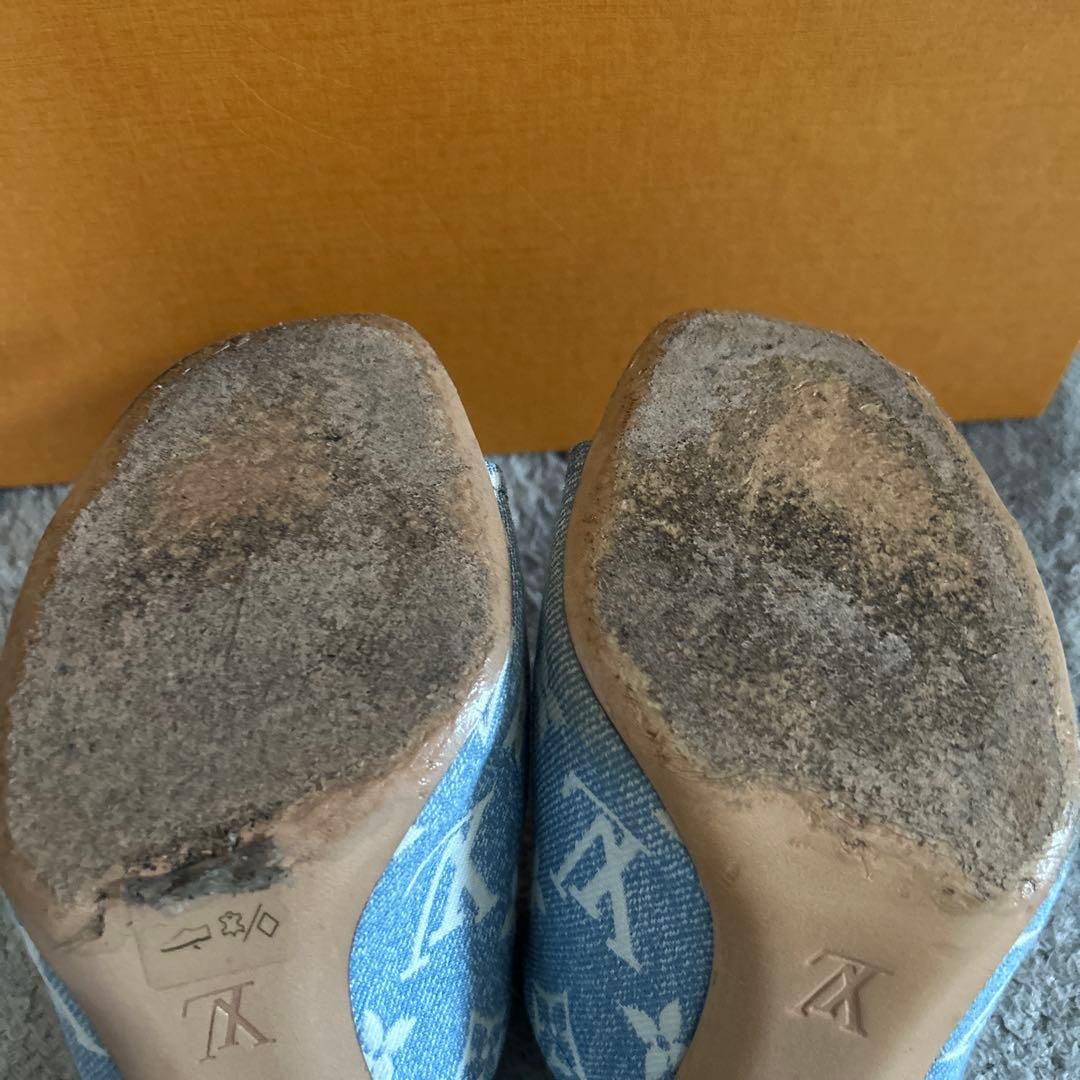 ルイヴィトン サンダル シルエットラインミュール　36 モノグラム　デニム