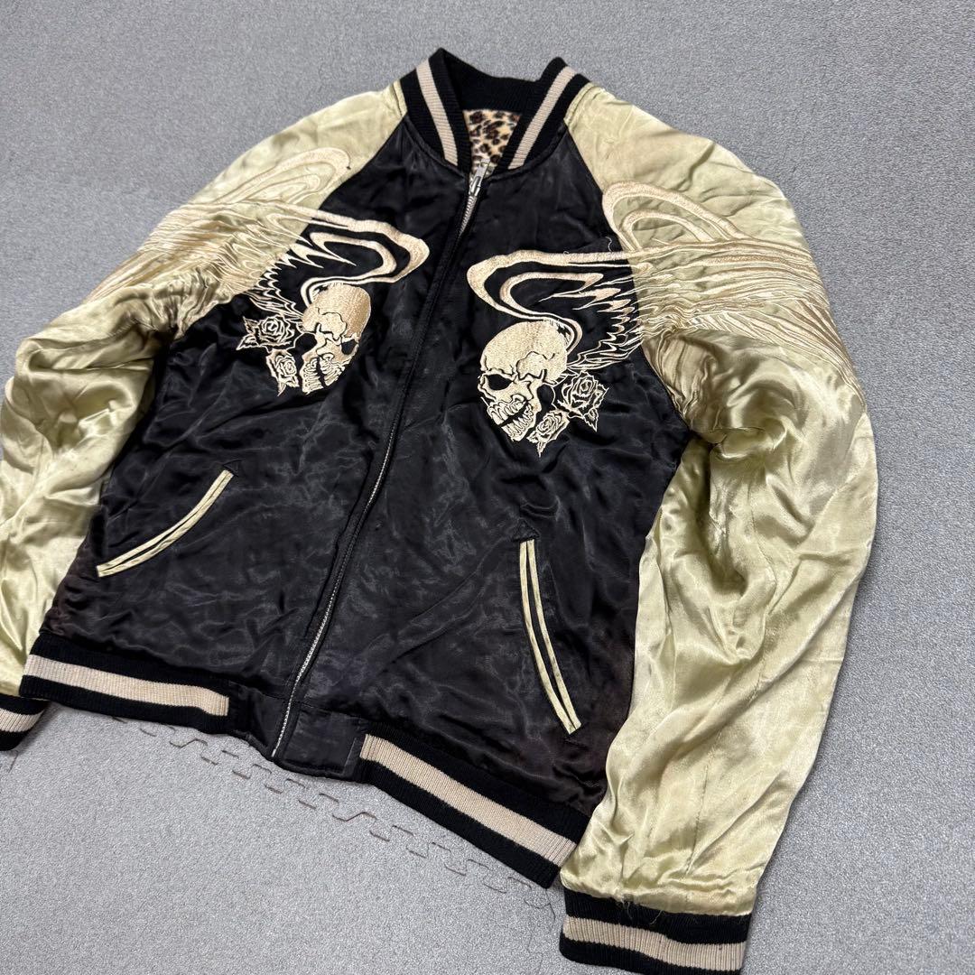 ジャケット・アウター 898 Satori Skull Rev Sukajan Jkt Leopard