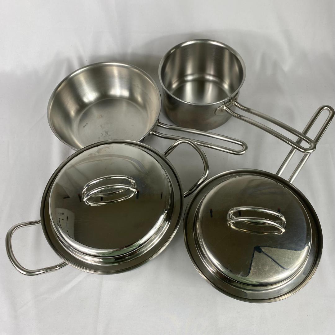 YOSHIKAWA COOK CHEF 高耐久オールステンレス鍋 4点セット