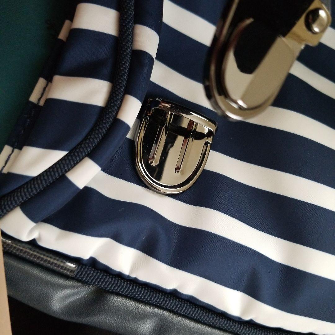 新品未使用 プチバトー リュック ランドセル グリーンとストライプ