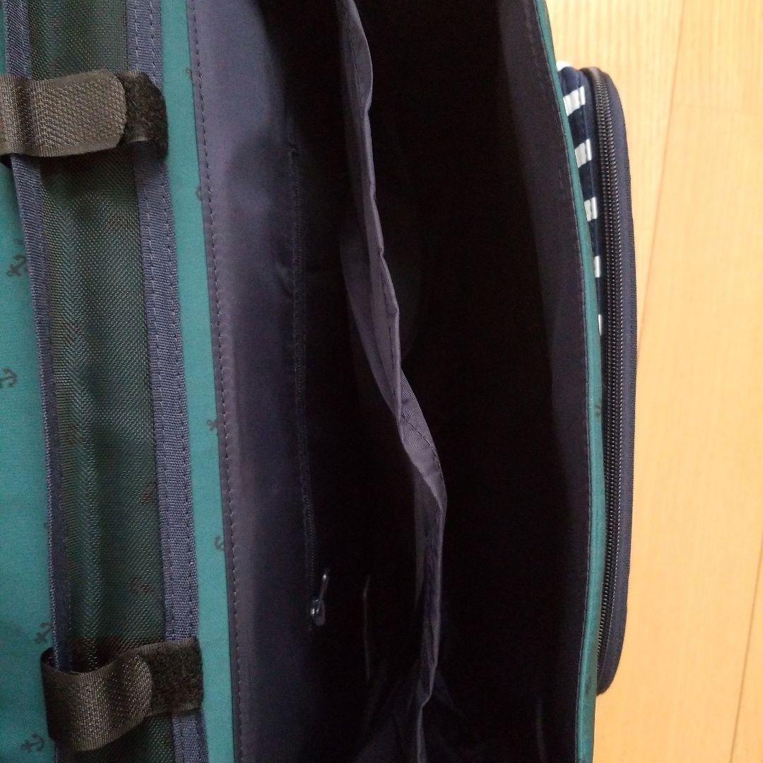 新品未使用 プチバトー リュック ランドセル グリーンとストライプ