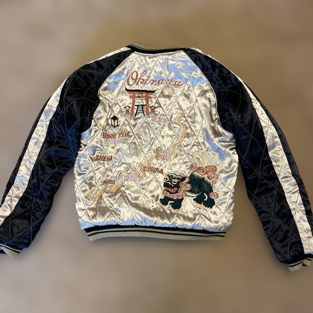 東洋エンタープライズ別珍スカジャン 龍とシーサーベルベット