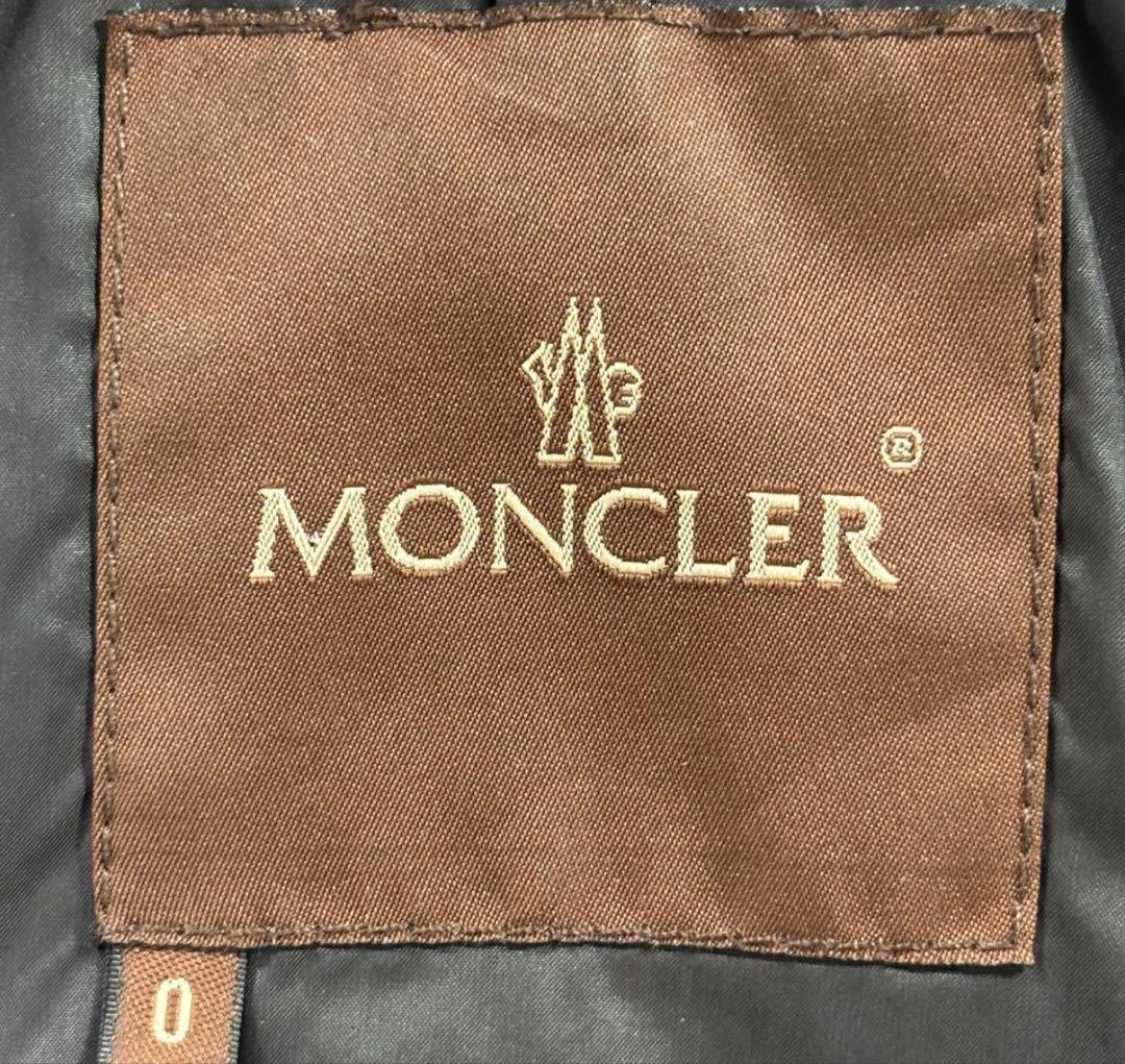 モンクレール ダウンコート メラニー キルティング リアルファー　黒　ブラック