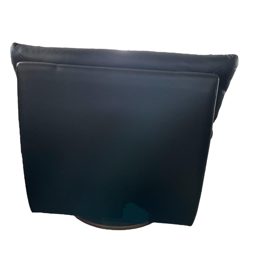 EAST WOOD イーストウッド 1人掛けソファ 回転チェア ブラック 黒