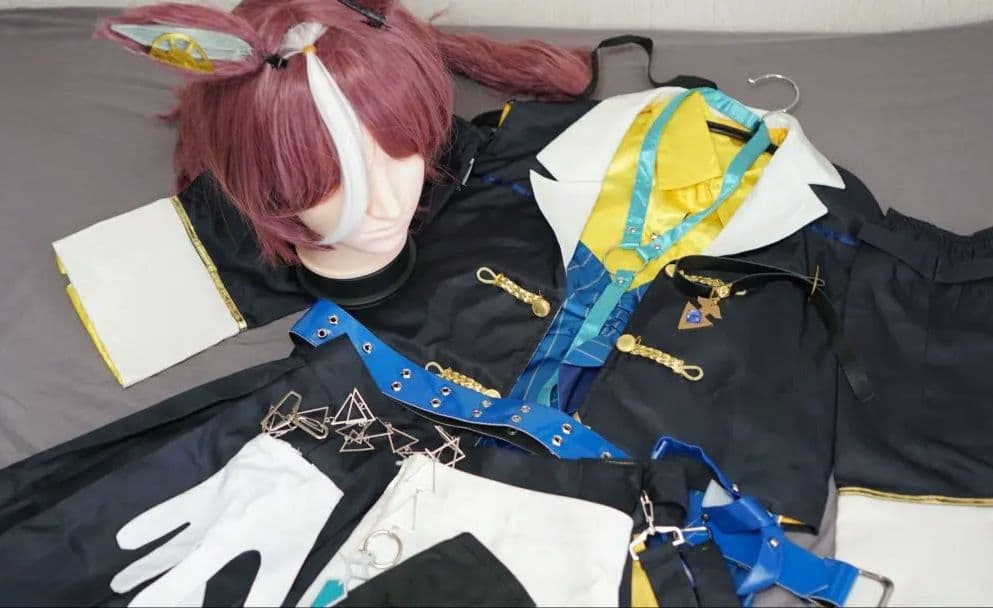 【ウマ娘】ギムレット　勝負服＋ウィッグ・尻尾＋小物　セット