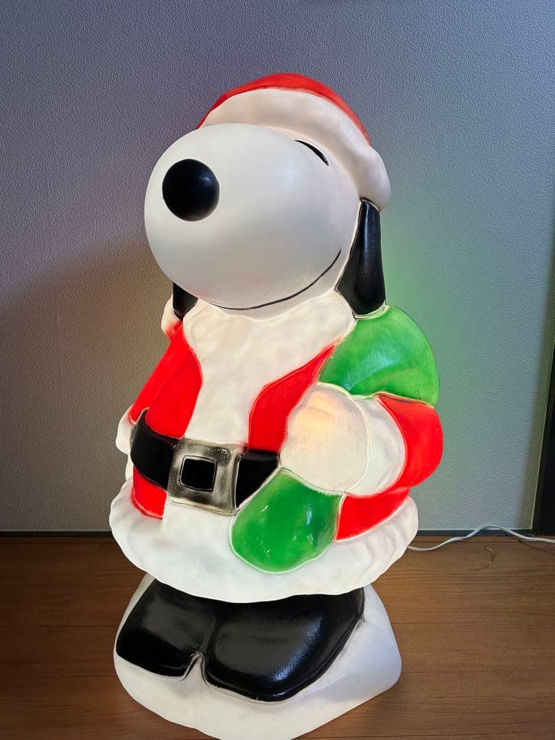 【ヴィンテージ】スヌーピーサンタ　ライト クリスマス
