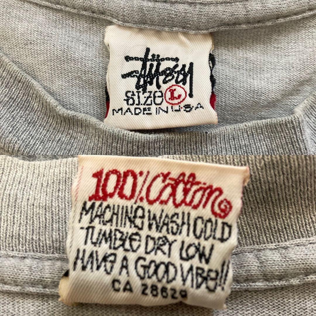 Old Stussy 白タグ　カタカナステューシー　Tシャツ Lサイズ